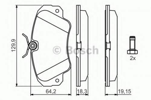 Тормозные колодки Bosch - фото №9