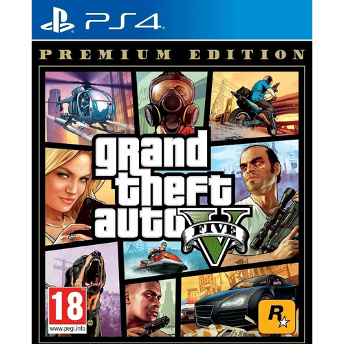 Игра Grand Theft Auto V Premium Edition GTA V для PS4 диск русские субтитры 1990₽