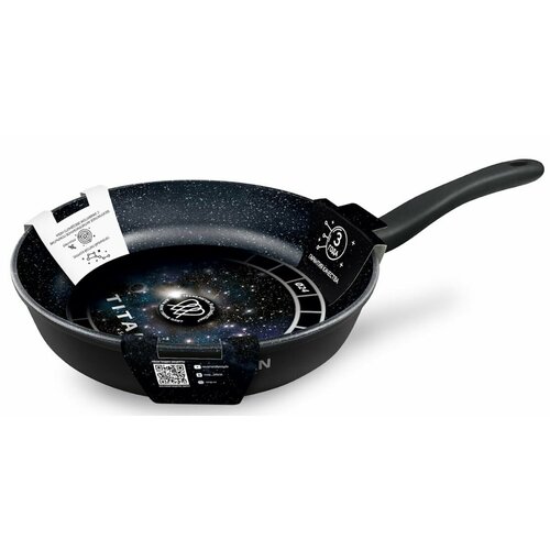 Сковорода Нева Titan Space Индукционная 918124i, алюминий, черный