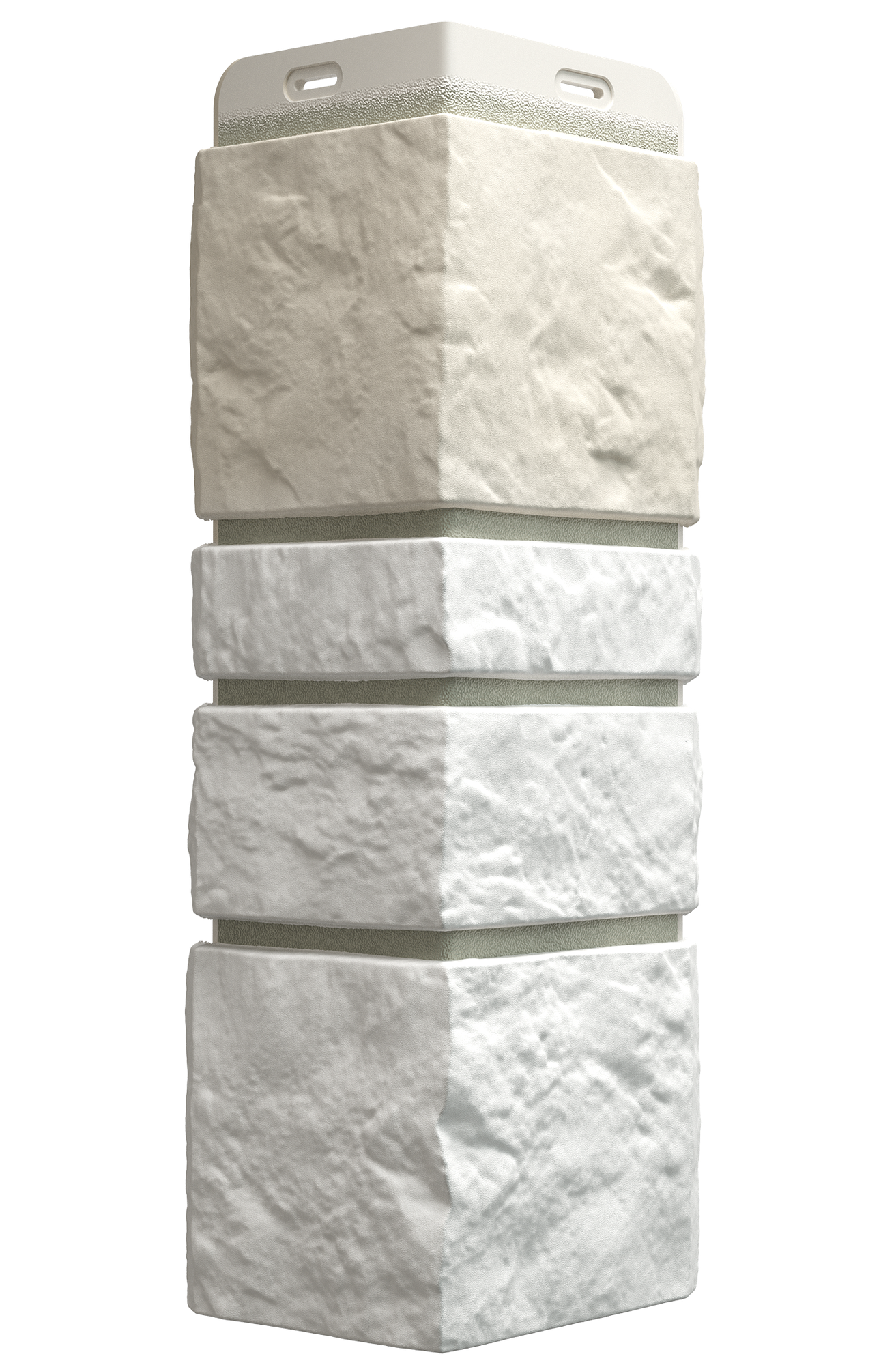 Угол наружный из ПВХ для фасадных панелей Docke BURG, (Каменная кладка), Цвет шерсти