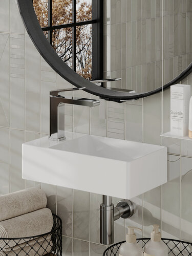 Изображение товара Раковина правая Orange B05-375RW санфарфор, белый глянец