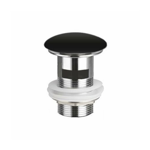 Донный клапан Ceramicanova CN2000MBx с керамической накладкой click-clack чёрный матовый c переливом 3290₽