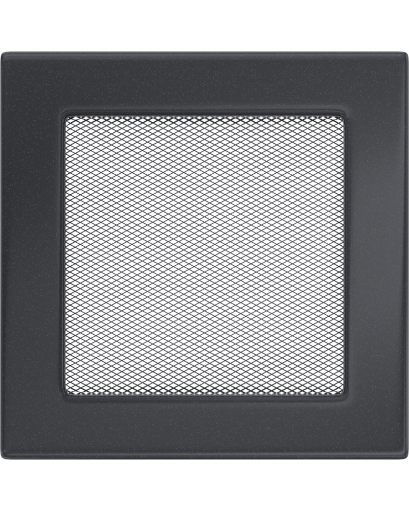Вентиляционная решетка для камина FIRE&WOOD (Беларусь) Графитовая 17х17 см