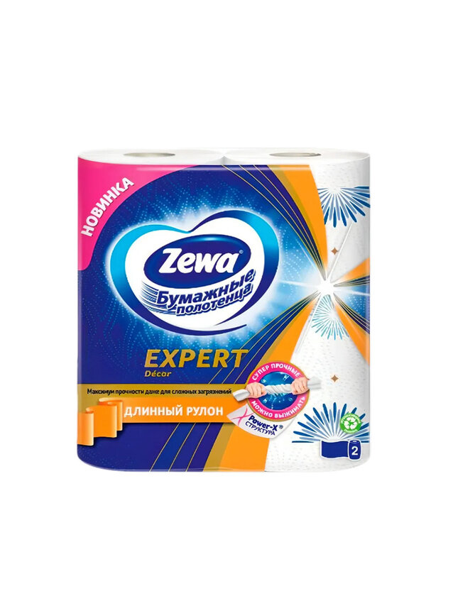 Картинки Бумажные полотенца Zewa Expert Wisch & Weg Decor, Зева, 2 рулона