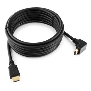 Bion Кабель HDMI [BXP-CC-HDMI490-018] 1.8м, v1.4, 19M/19M, угловой разъем, черный, позол. раз, экран