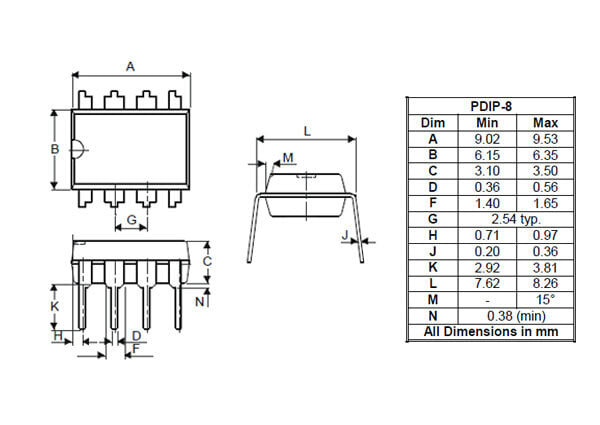Микроконтроллер ATtiny13 DIP — компактное решение для простых проектов,2шт — фото 1
