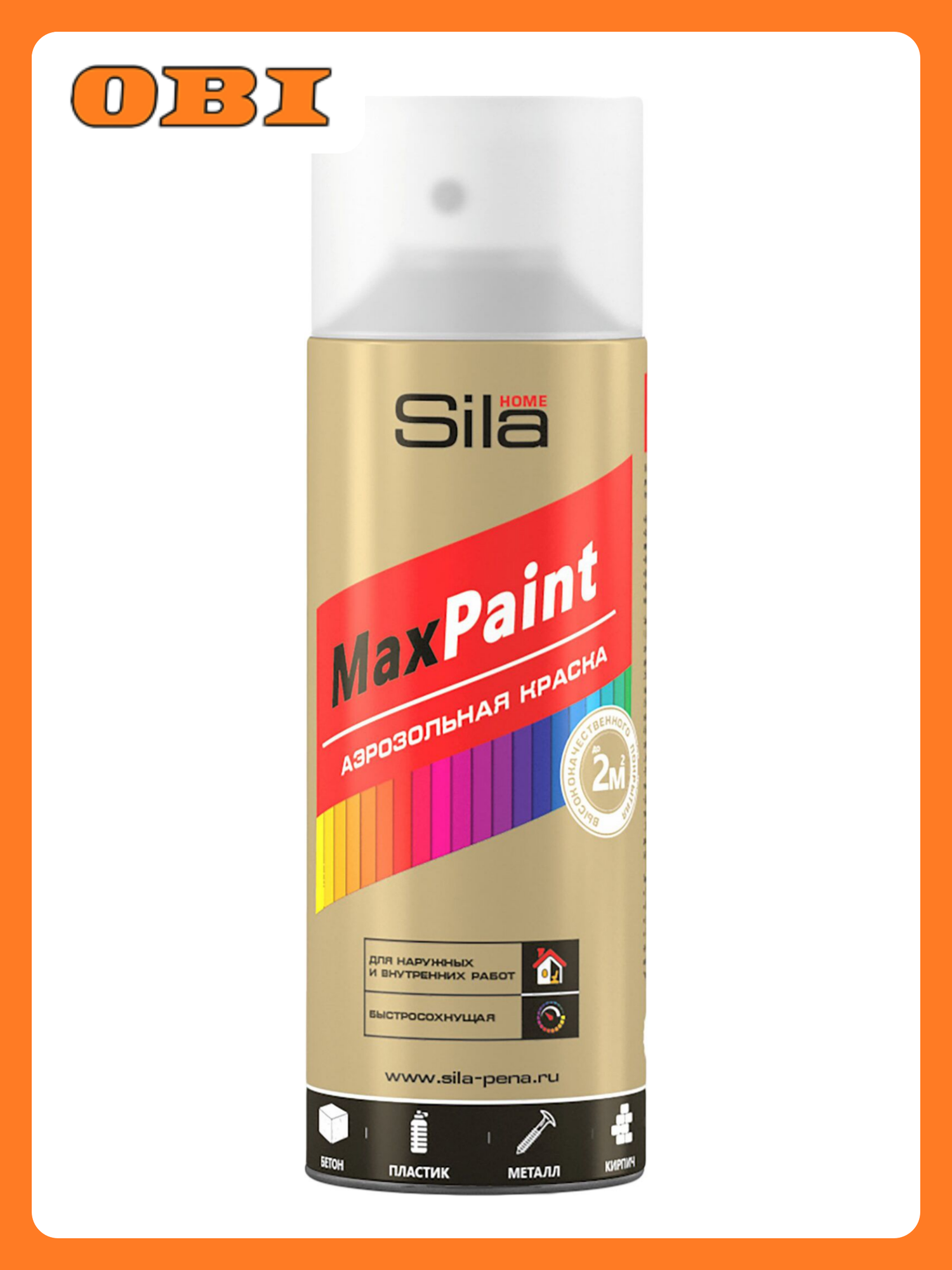 Лак универсальный акриловый Sila Home MaxPaint прозрачный матовый 0 52 л