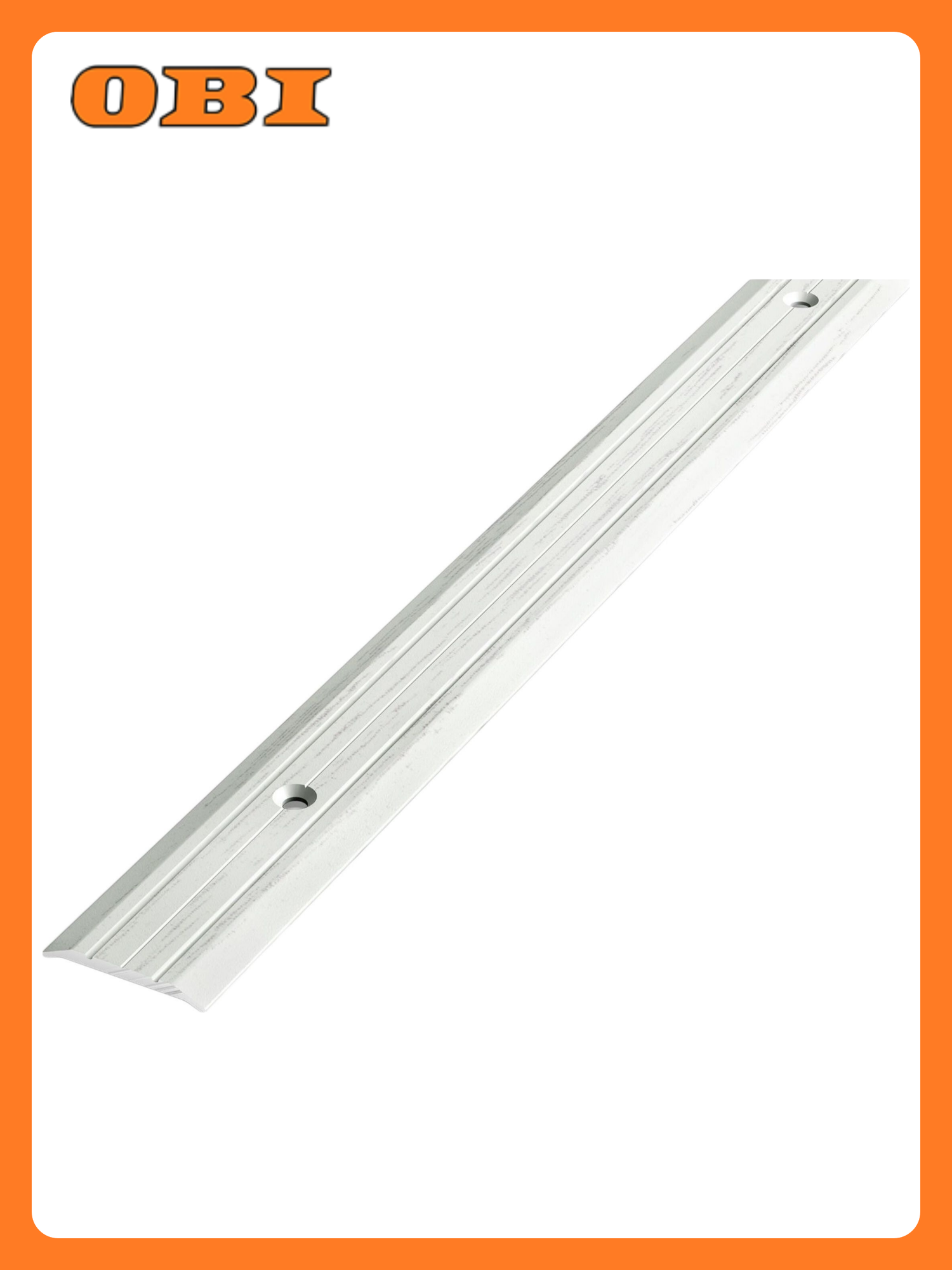 Порог одноуровневый лука ПС 01 1800. R174 береза алюминий 1800х25 мм