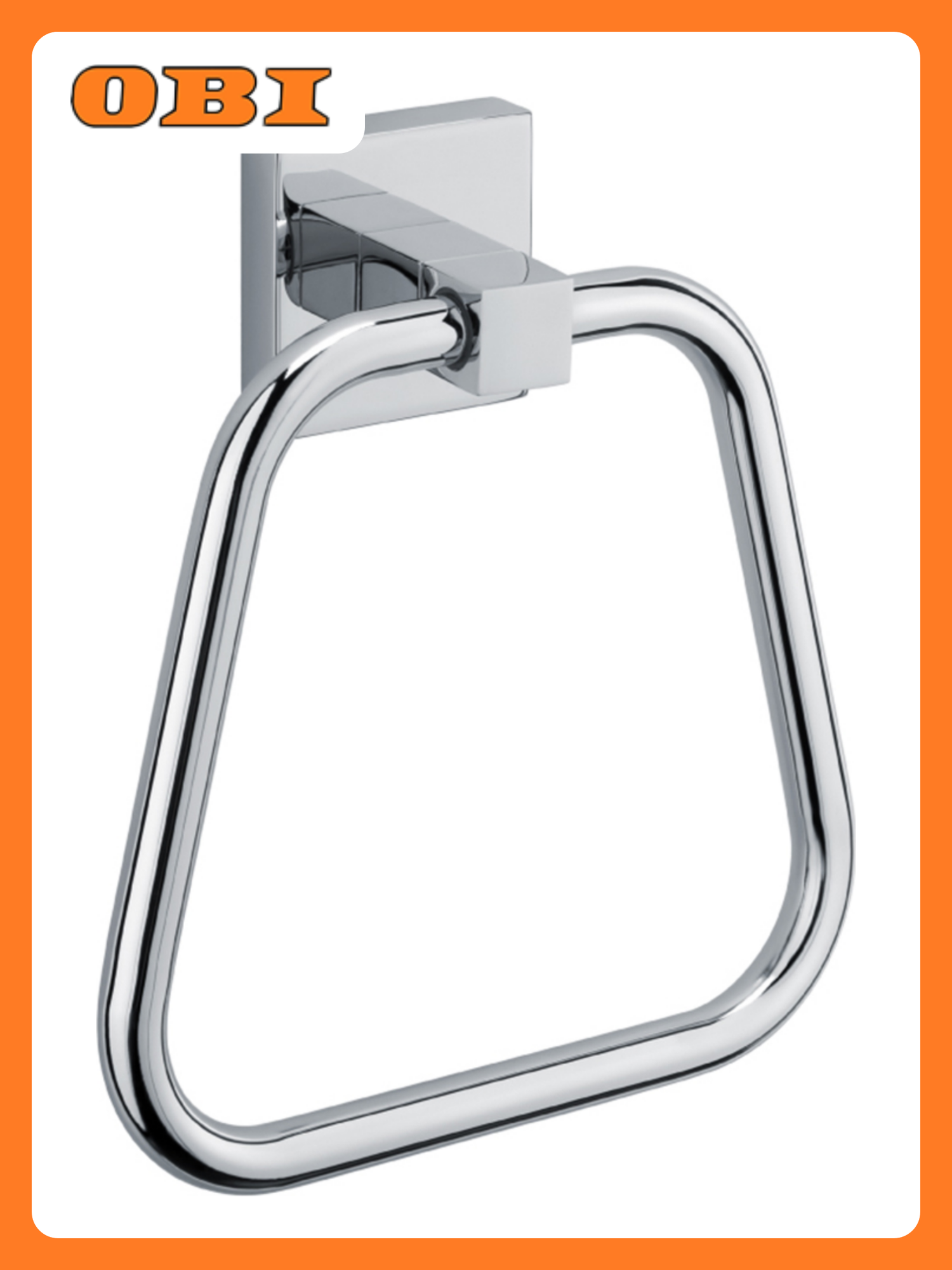 Полотенцедержатель кольцо хром metra 16х17х5