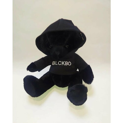 Мягкая игрушка Черный Медведь Блэкбо, blckbo медведь, одет в худи, 25 см мягкая игрушка черный медведь блэкбо blckbo медведь одет в худи 25 см