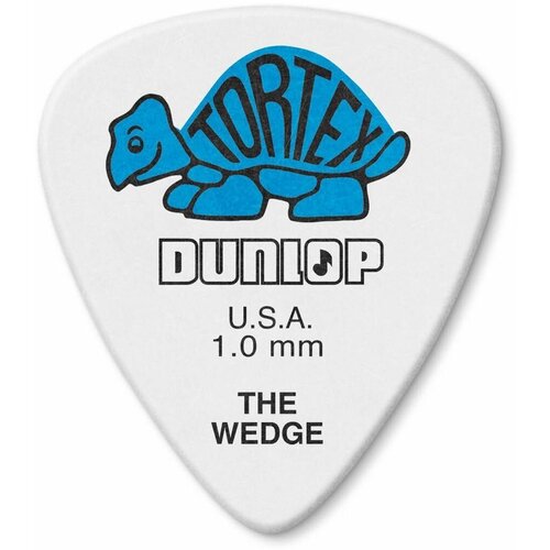 Dunlop 424R1.0 медиаторы Tortex Wedge ( в уп 72 шт ) толщина 1 мм