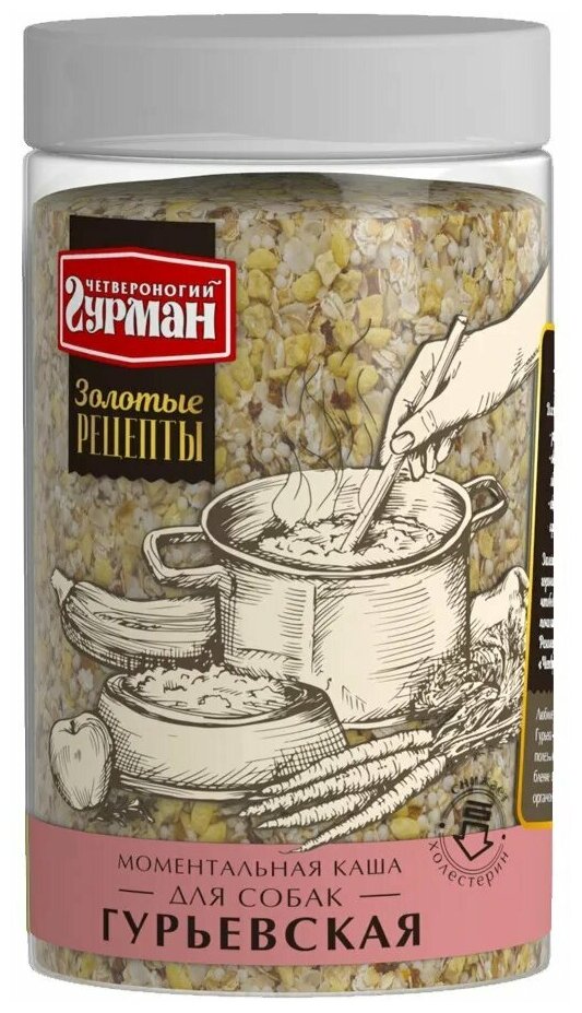 Четвероногий Гурман Корм сухой для собак Каша Гурьевская 300 г
