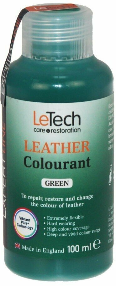 LeTech Expert Line Краска для кожи (Leather Colourant) Green, 100мл - фотография № 1