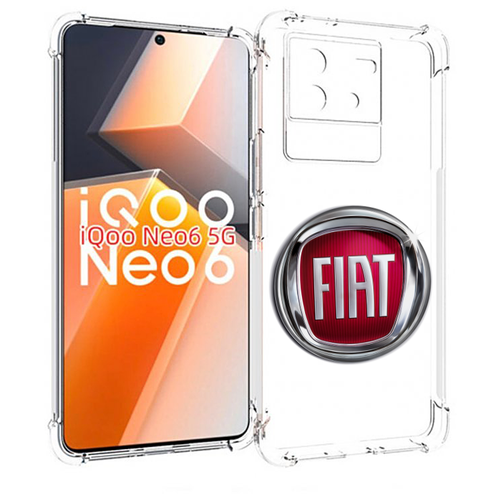 Чехол MyPads fiat-фиат мужской для Vivo iQoo Neo 6 5G задняя-панель-накладка-бампер