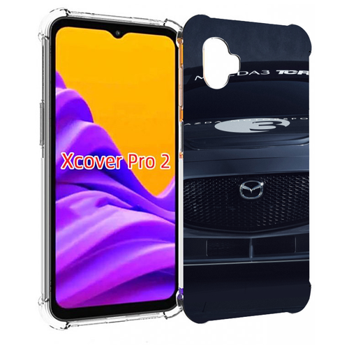 Чехол MyPads mazda мазда 3 для Samsung Galaxy Xcover Pro 2 задняя-панель-накладка-бампер