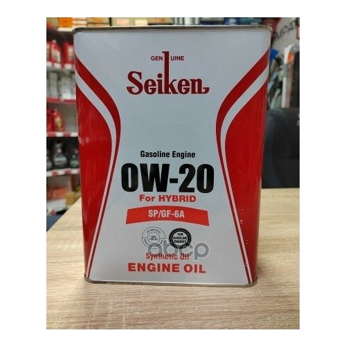 SEIKEN Масло Моторное Seiken Synthetic SpGf-6A 0W-20 4Л 8610₽