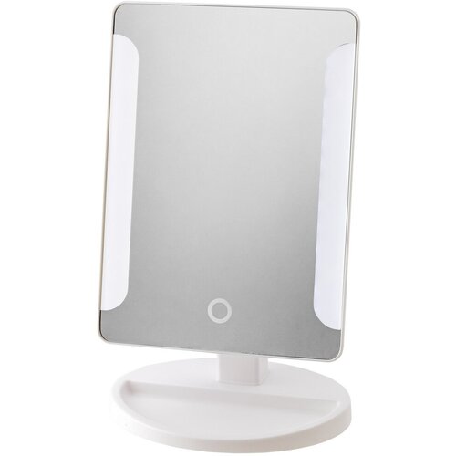 Зеркало косметическое Swensa, с подсветкой, 22 x 16 см, белое