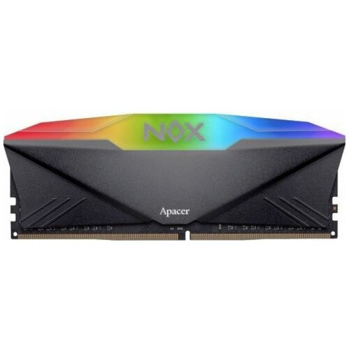 Модуль памяти Apacer DDR4 3200 16GB DIMM NOX RGB Black Gaming Memory AH4U16G32C28YNBAA-1 Non-ECC, CL16, 1.35V, Intel XMP 2.0, Heat Sink, RTL