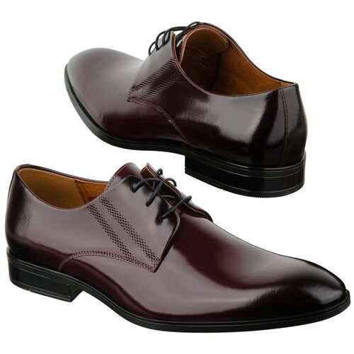 Кожаные мужские ботинки на шнурках Conhpol C-9134-0412-M5S02
