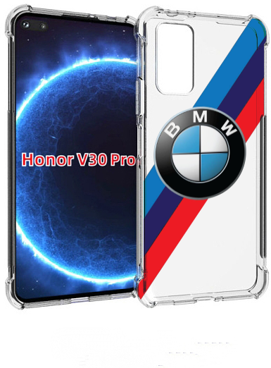 Чехол задняя-панель-накладка-бампер MyPads Лого-BMW мужской для Huawei Honor V30 Pro/View 30 Pro (OXF-AN10)/V30/Nova 6/Nova 6 5G противоударный