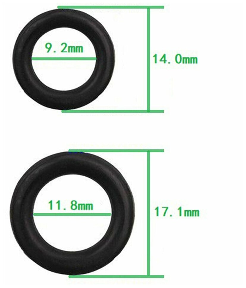 Резиновые уплотнительные кольца для мойки высокого давления для 1/4 дюйма 3/8 дюйма 40 штук в упаковке - фотография № 5