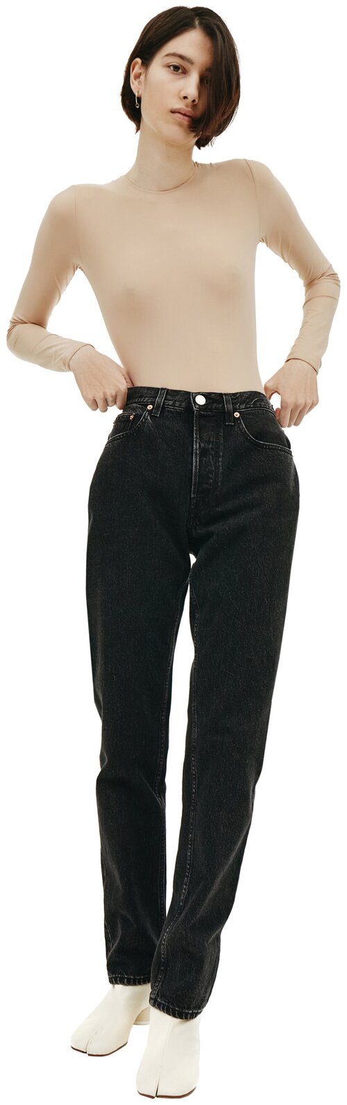 VETEMENTS Черные джинсы с высокой посадкой L