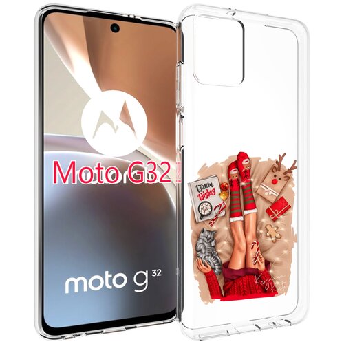 Чехол MyPads уютный-арт женский для Motorola Moto G32 задняя-панель-накладка-бампер чехол mypads уютный арт женский для motorola moto g53 задняя панель накладка бампер