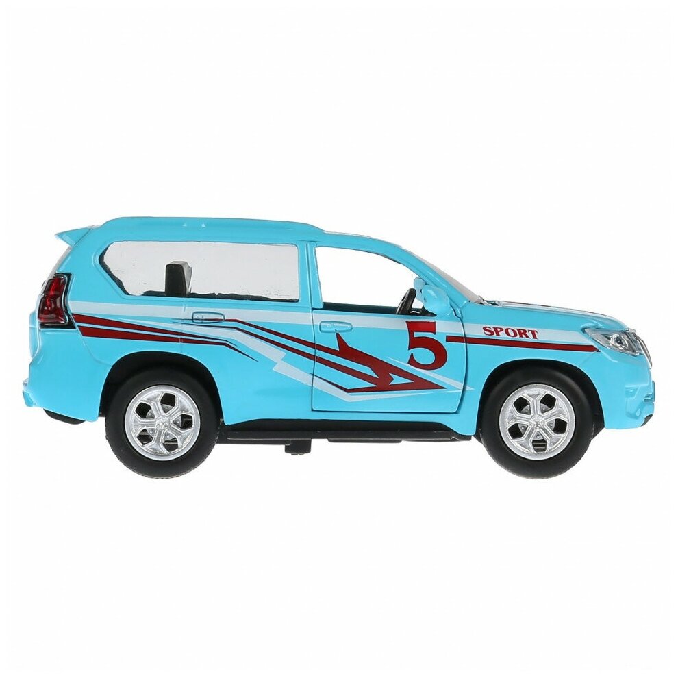 Модель машины Технопарк Toyota Land Cruiser Prado Спорт, инерционная, свет, звук PRADO-S-SL - фотография № 6