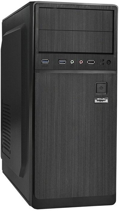 Корпус для компьютера Exegate XP-402U2 ATX (EX287140RUS), без БП, black