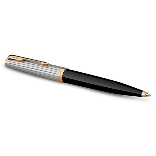 Шариковая ручка Parker 51 Premium Black GT, стержень: M, цвет чернил: black, в подарочной упаковке перьевая ручка parker 51 premium black gt стержень mblk blue в подарочной упаковке