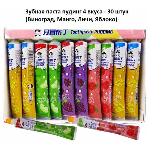 Жидкие конфеты, зубная паста 4 вкуса - 60г х 30 шт