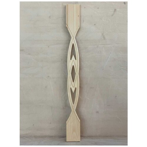 Балясина плоская декоративная №1 / Сорт - АВ / 900х90х18 мм / для лестниц и ограждений