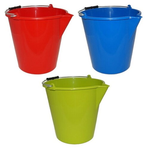 Ведро GENSINI с носиком, 11 л, пластик, в ассортименте