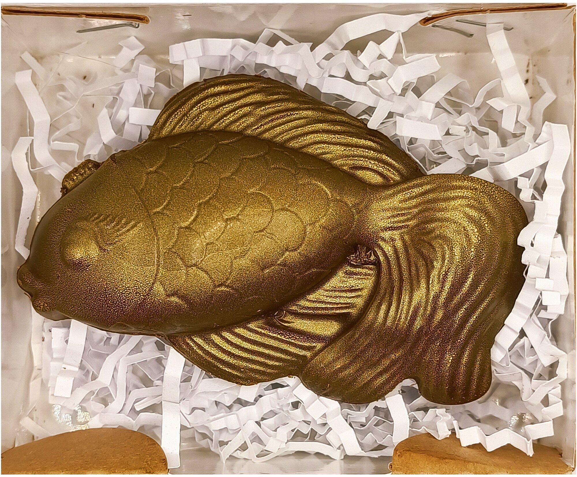 Шоколад фигурный "Золотая рыбка"42гр - фотография № 1