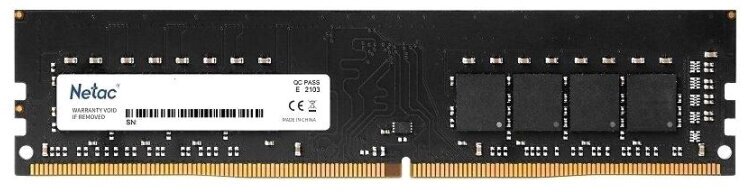 Модуль памяти Netac Basic DDR4 DIMM 8Gb 2666Мгц CL19(NTBSD4P26SP-08)