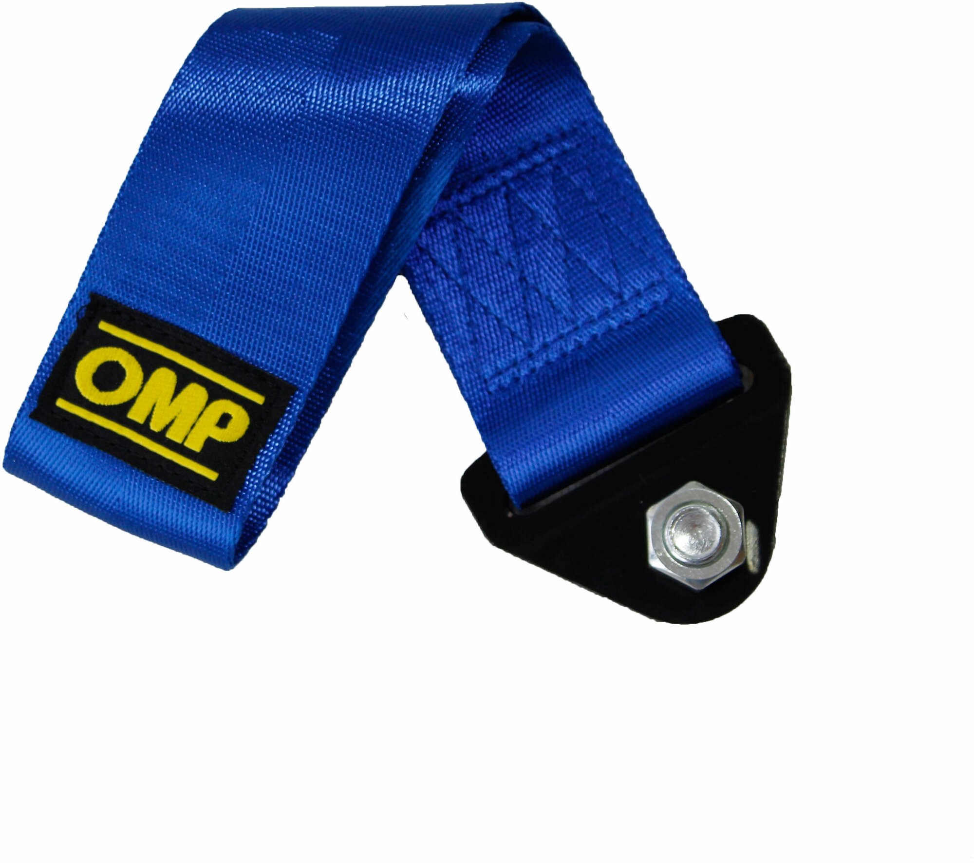 Петля буксировочная OMP style синяя / Стропа ОМП ткань