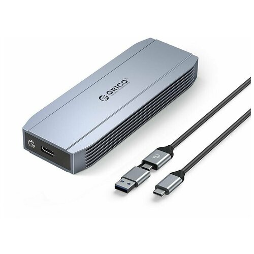 Корпус для жесткого диска, ORICO, серый (ORICO-DM2C3-G2-GY-BP) корпус для ssd orico cm2c3 g2 серый