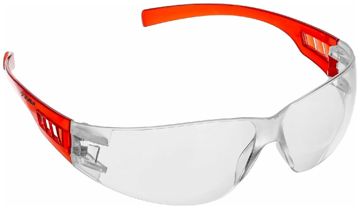 Облегченные прозрачные защитные очки ЗУБР мастер широкая монолинза, открытого типа, _z01 (110325_z01)