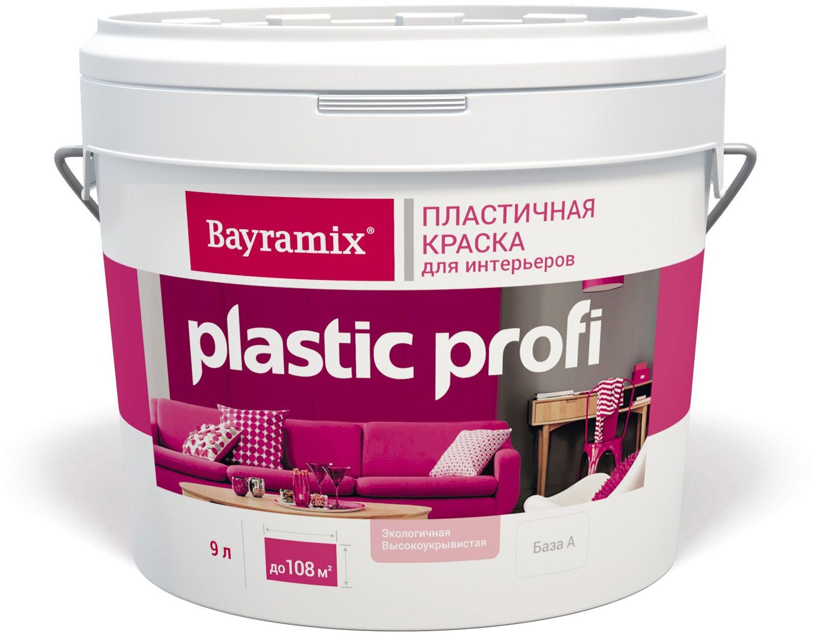 BAYRAMIX PLASTIK PROFI краска для интерьеров пластичная База А (27л)