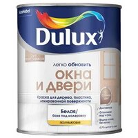 DULUX легко обновить окна И двери краска грунт для дерева, пластика, полуматовая, база BW (0,75л)