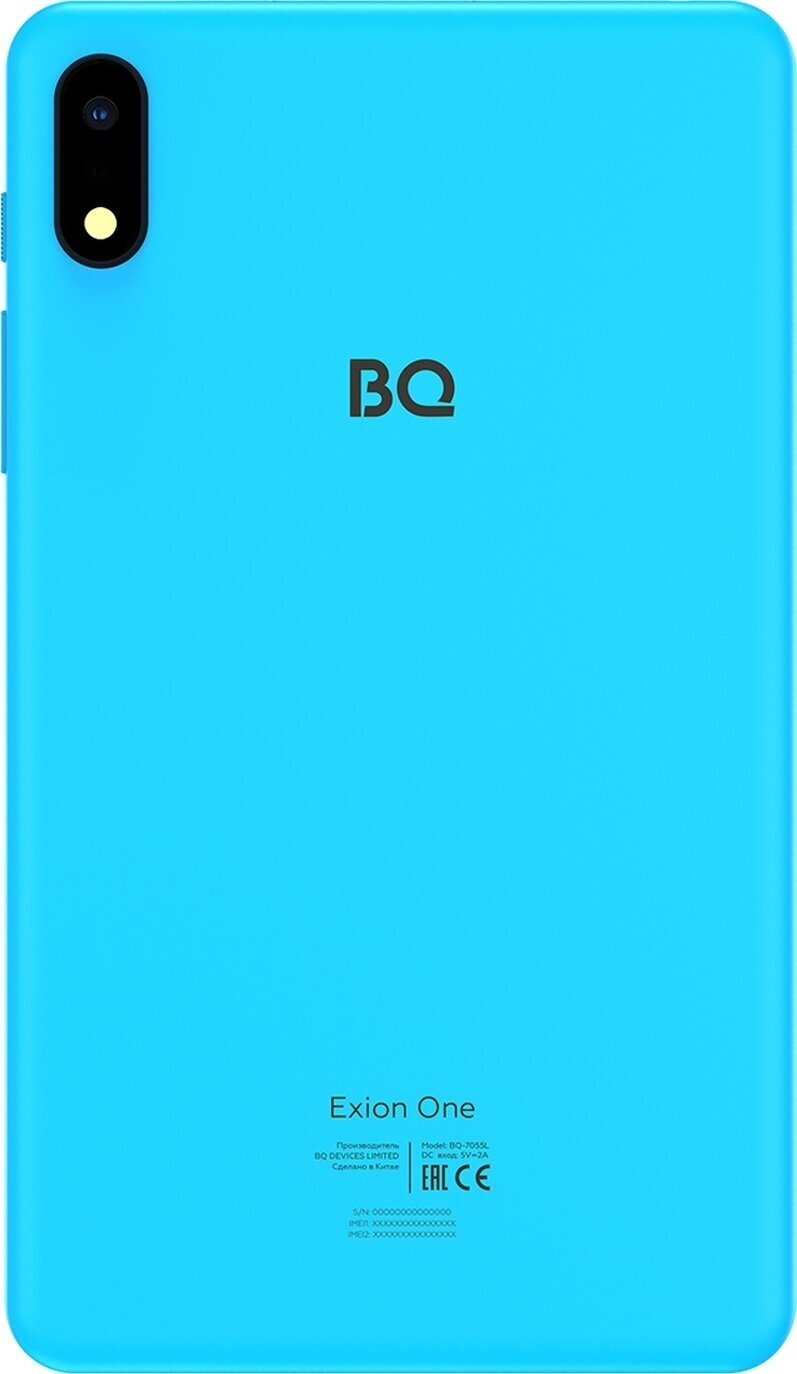 Планшет BQ 7055L Exion One, 2GB, 32GB, 3G, 4G, Android 10.0 Go голубой [86188830] - фото №4