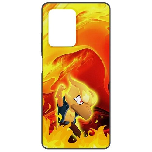 Чехол-накладка Krutoff Soft Case Brawl Stars - Ворон-Феникс для Xiaomi Redmi Note 12 черный чехол накладка krutoff soft case brawl stars ворон феникс для xiaomi 12t черный