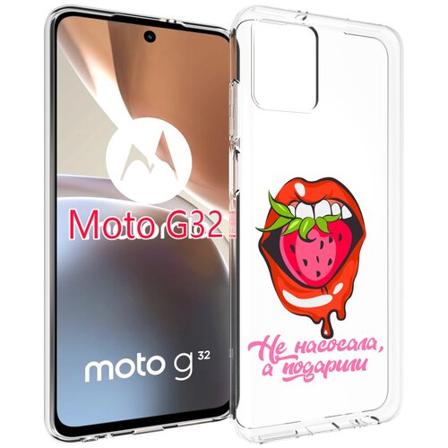 Чехол MyPads подарили для Motorola Moto G32 задняя-панель-накладка-бампер