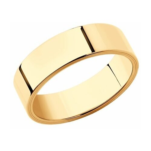 фото Золотое обручальное кольцо 6 мм sokolov 110218 diamant-online