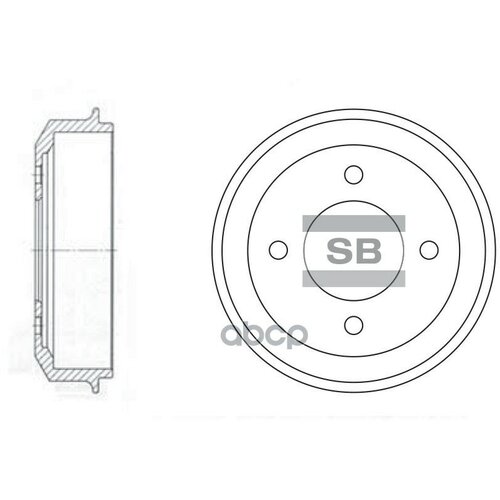 SD1003 барабан тормозной Hyundai Accent 1 3 1 6 1 5CRDi 94 SANGSIN SD1003