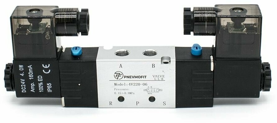 Пневмораспределитель 4V220-06 DC24V - фотография № 2