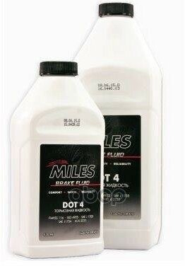 Жидкость Тормозная Miles Dot-4 Brake Fluid 850 Мл Miles арт. EBF910