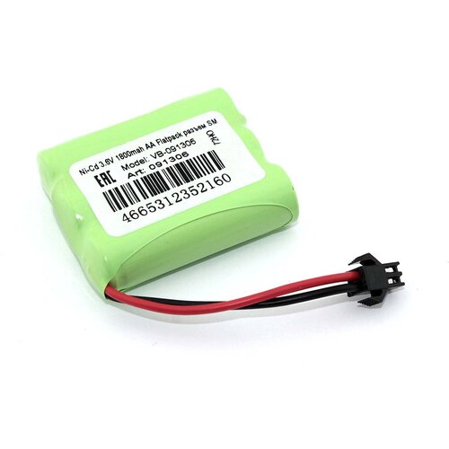 Аккумулятор Ni-Cd 3.6V 1800mah AA Flatpack разъем SM аккумулятор vbparts ni cd 4 8v 1800mah aa row разъем sm 082368