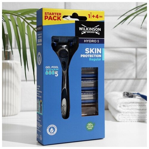 Станок для бритья Wilkinson Sword HYDRO5 Skin Protection Regular + 4 кассеты, 5 лезвий