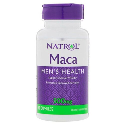 Natrol Maca 500 mg, 60 caps (60 капсул)